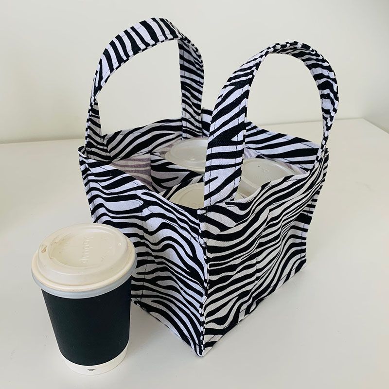 Drink Caddy 4-Cup Reusable Drink Carrier with Handle