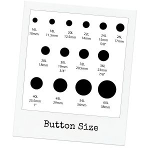 Print at Home Button Size Chart