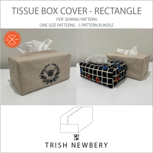 Pattern 2302 Rectangle Tissue Box Cover