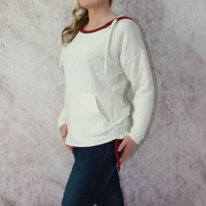 Cass Hoodie Sweater Dress or Rushed sides /banded crop - 3 in one Trish Newbery Sewing Patterns