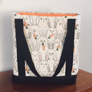 Free Pattern 1724 Lined Shopping Tote Grocery Bag