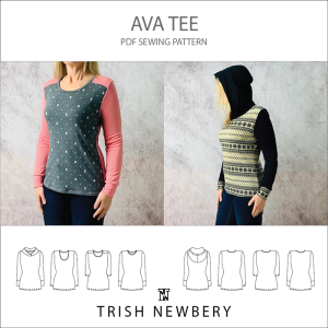 Pattern 1916 Ava Tee Sewing Pattern Trish Newbery