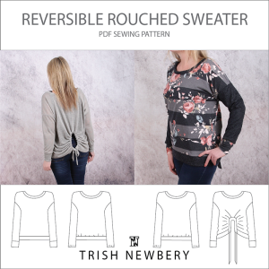 Pattern 1932 Reversible Rouched Sweater