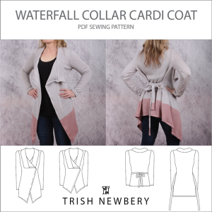 Pattern 1935 Waterfall Collar Cardi Coat